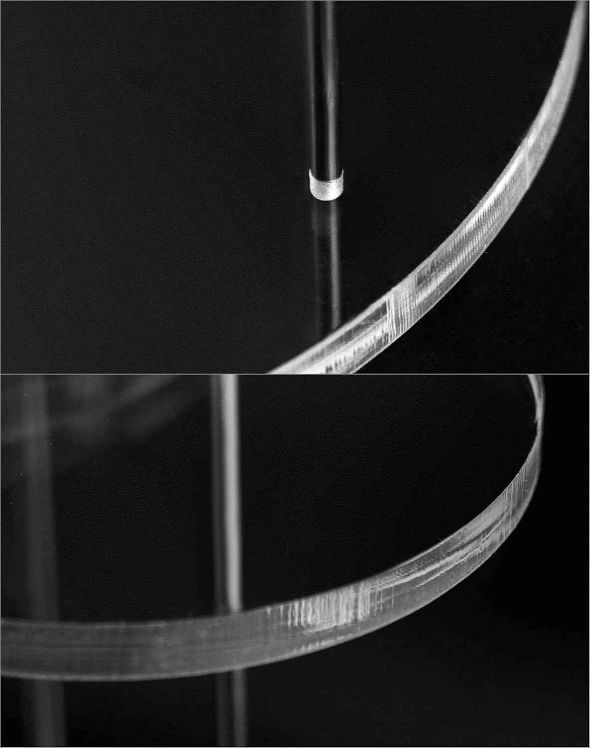 Round Acrylic Products Display Riser Stands, 5 Tier Displaying Risers Display Stands for Rings Earrings and Mini