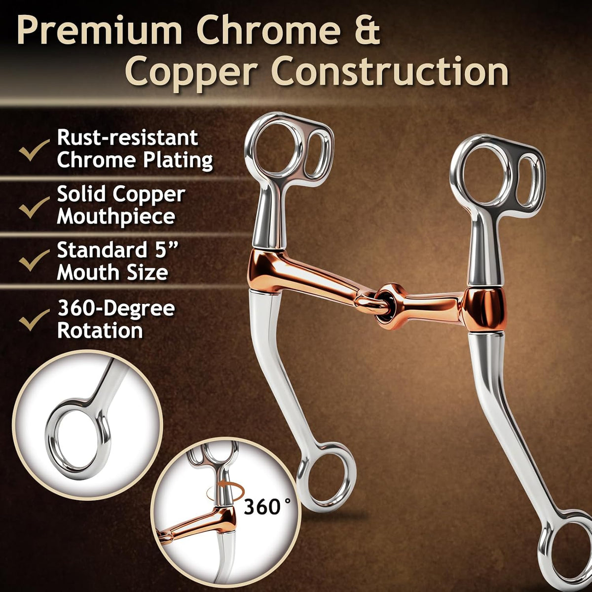 Stainless Steel Horse Snaffle Bit