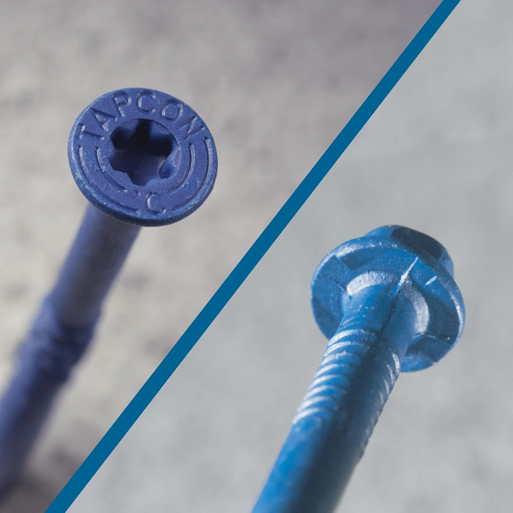 1/4 x 2-3/4" Hex Head Blue Climaseal Concrete Screws, 75 PCS