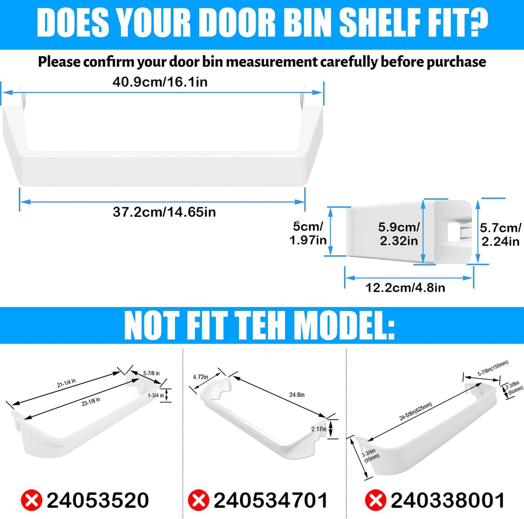 WP2309941 Refrigerator Door Shelf Bar for Whirlpool Refrigerator Shelf Part