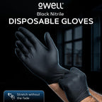 Black Nitrile Disposable Gloves, Large, 1000 Count, 4 Mil, Latex-Free
