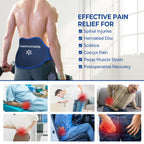 Extra Large Ice Pack for Back Pain Relief, 1 Gel Pack, Blue