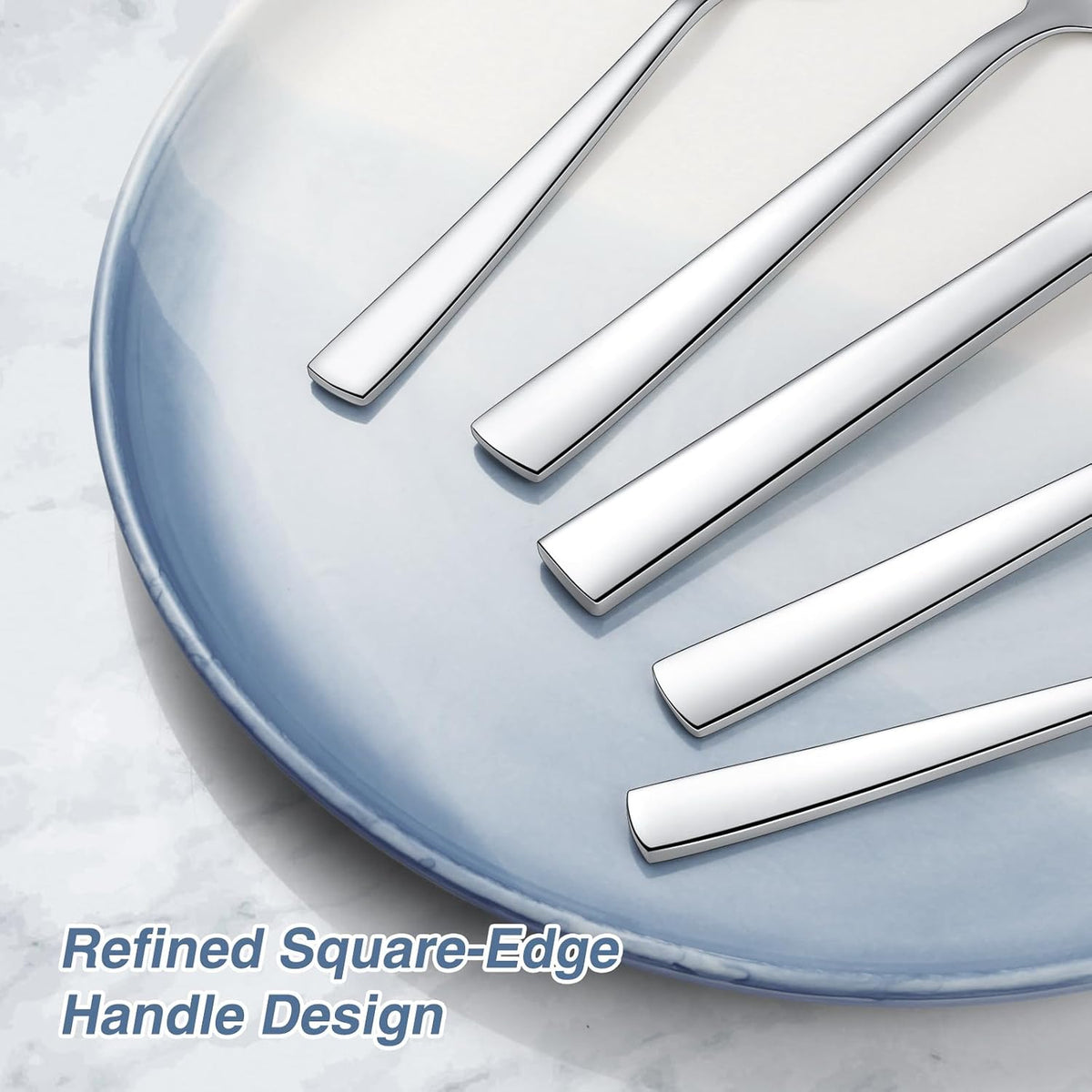 60 Piece Silverware Set, Stainless Steel Flatware Set for 12