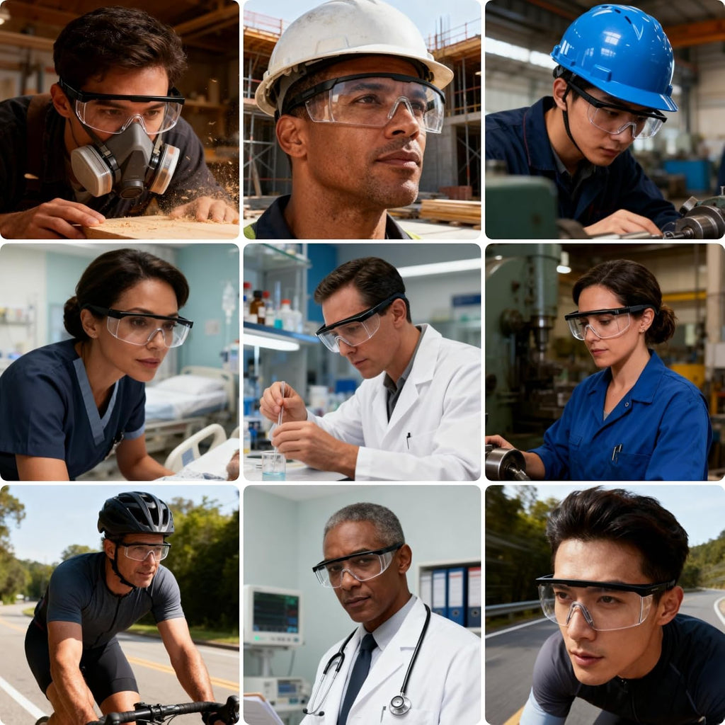 Safety Goggles Protective Eyewear Goggles, Anti Droplet Debris Googles for Work Lab