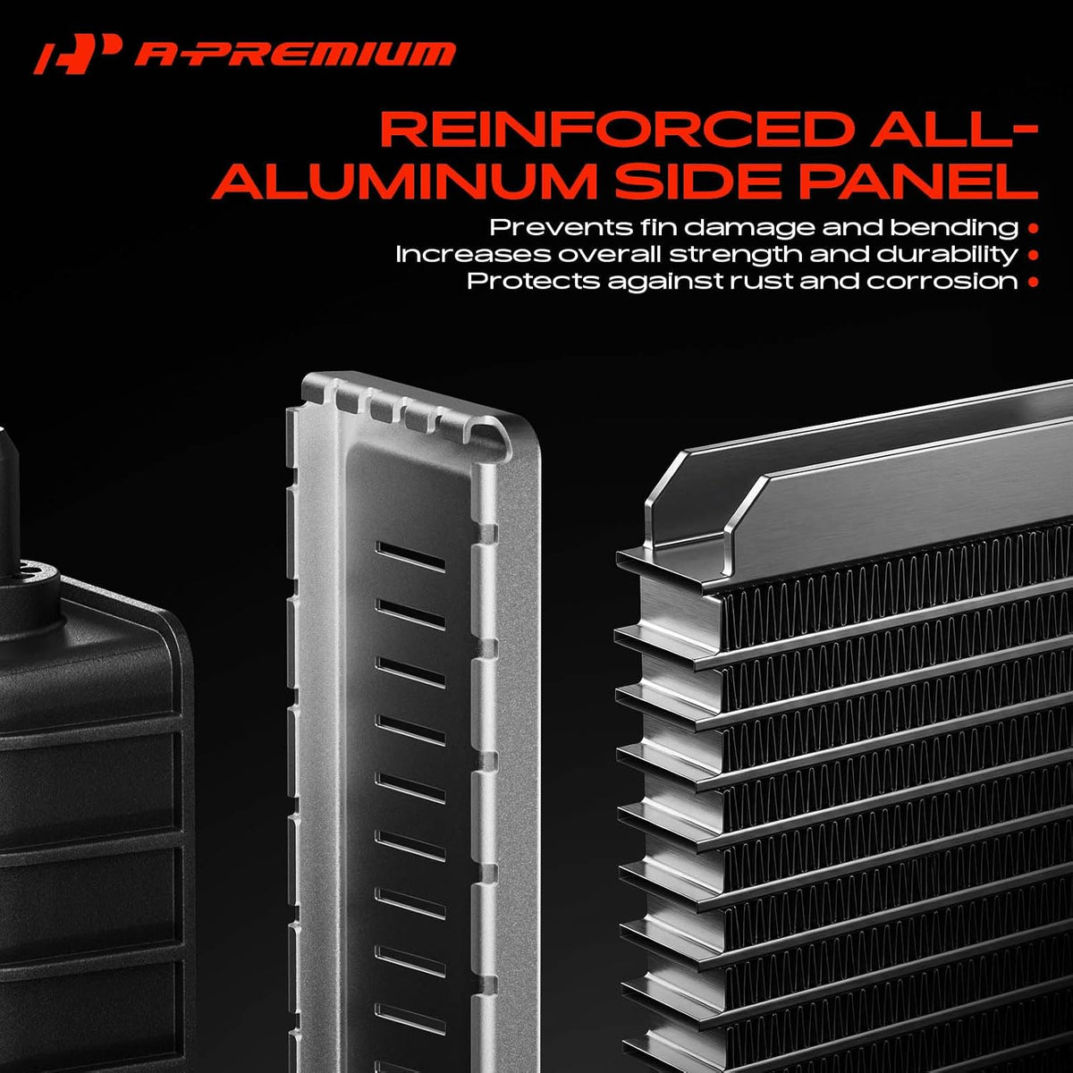 A-Premium Engine Coolant Radiator Assembly with Oil Cooler