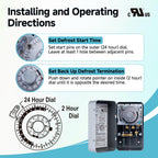 S8145-00 Commercial Refrigeration Defrost Control Timer 40A 2HP 120VAC 60Hz