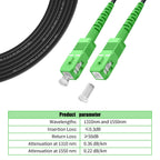 Outdoor OS2 SCA to SCA Fiber Optic Cable Single Mode, 75M(246ft)