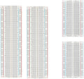 4PCS Breadboards Kit Include 2PCS 830 Point & 2PCS 400 Point Breadboard, Solderless Breadboards for Arduino Bread Boards Electronics for Circuits Projects Prototype Board.