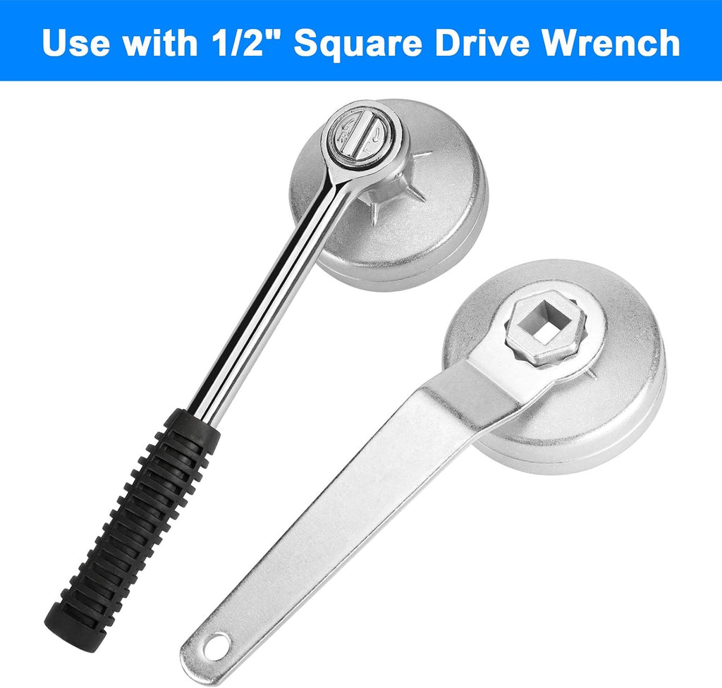 23pcs Oil Filter Wrench Set, Oil Filter Socket Set with 65, 67, 72, 73, 74, 75, 76, 79, 84, 89, 91, 92, 95, 101mm