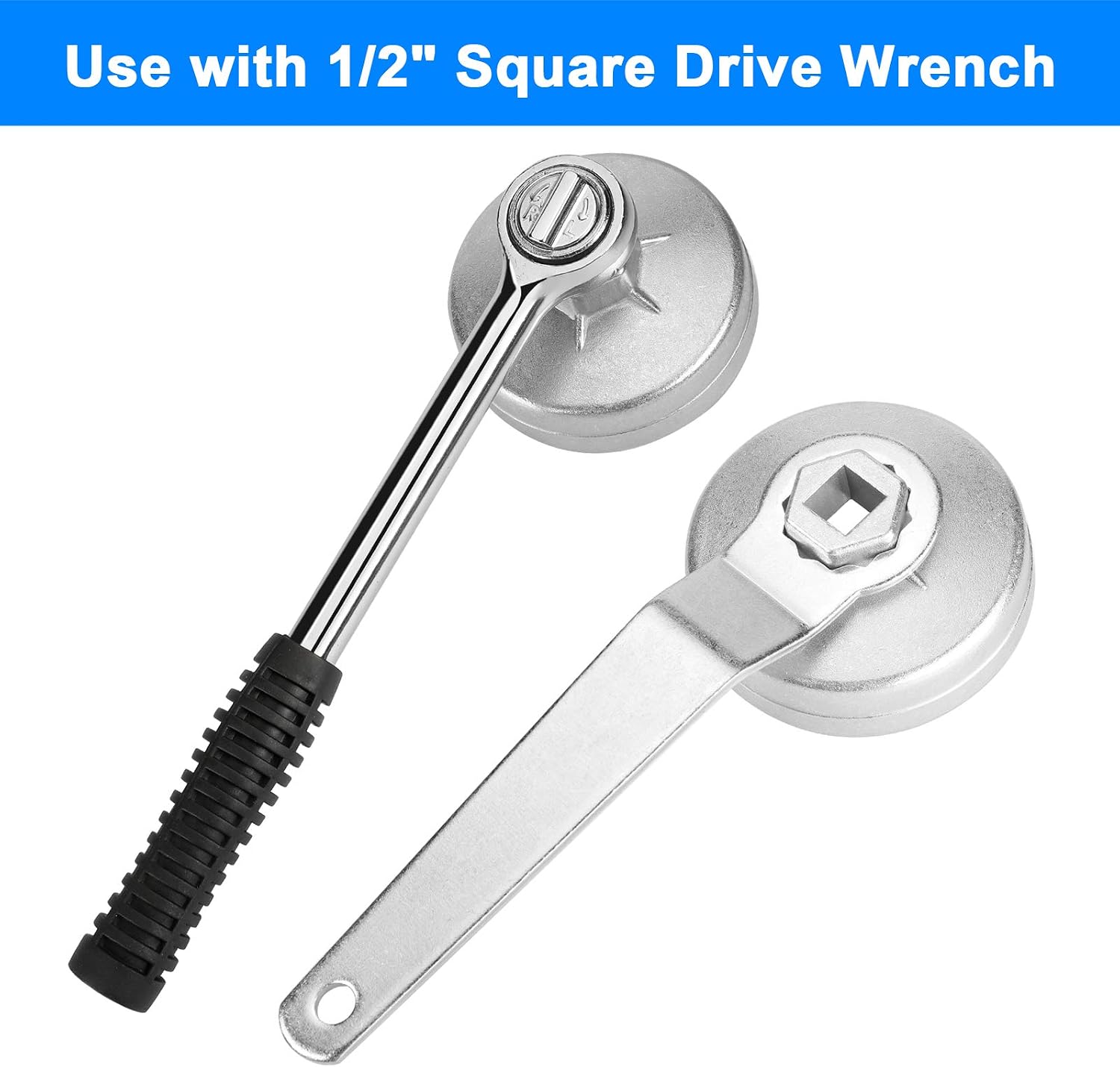 23pcs Oil Filter Wrench Set, Oil Filter Socket Set with 65, 67, 72, 73, 74, 75, 76, 79, 84, 89, 91, 92, 95, 101mm