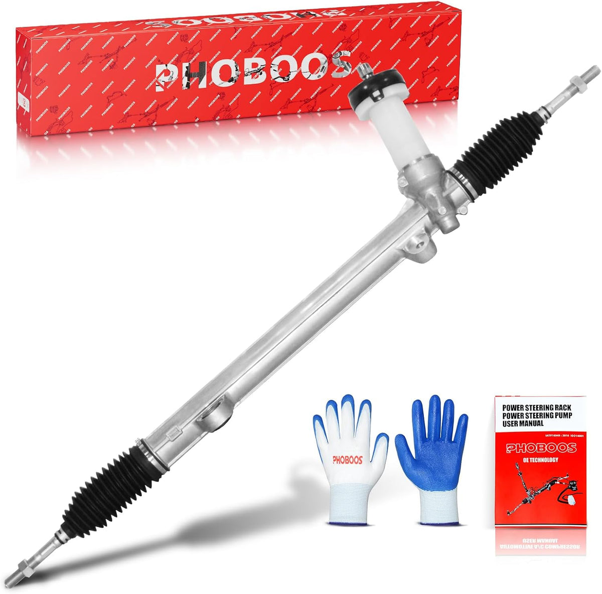 PHOBOOS Manual Steering Rack and Pinion Fit for Hyundai Sonata