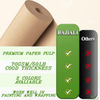 36" x 200' Brown Kraft Paper Roll,Multipurpose Paper for Craft & Gift Wrap