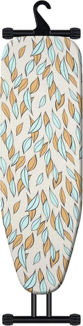 Ironing Board 43x13, Heat Resistant Cover, Heavy Sturdy Legs | 7 heights 28-35"·Rock-solid metal