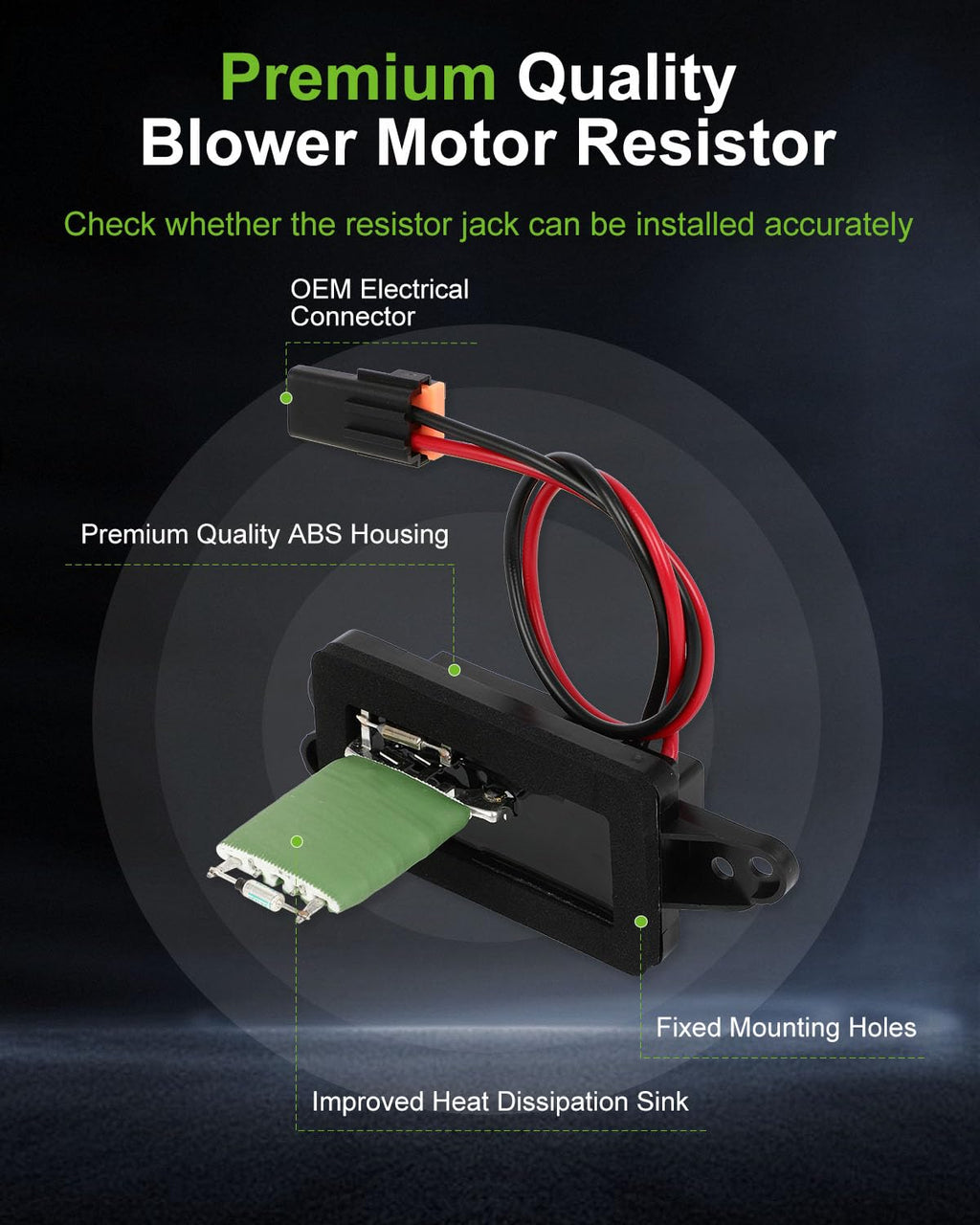 SCITOO HVAC Blower Motor Resistor RU-571