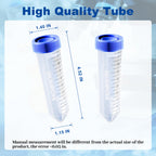 50ml Centrifuge Tubes, 16000 RCF, Plug-Seal Caps, Bulk, 25Pcs