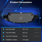 Front Ceramic Brake Pads for Cadillac Escalade ESV EXT XTS 2008-2020