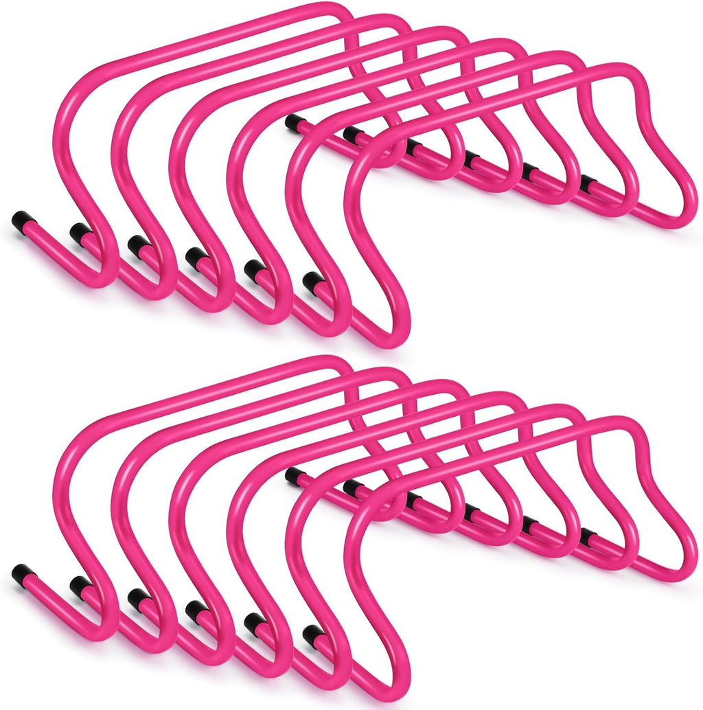 12 Pcs 9" Speed Training Agility Hurdles for Athletes Reliable Training Hurdle Plyometric All Purpose Practice