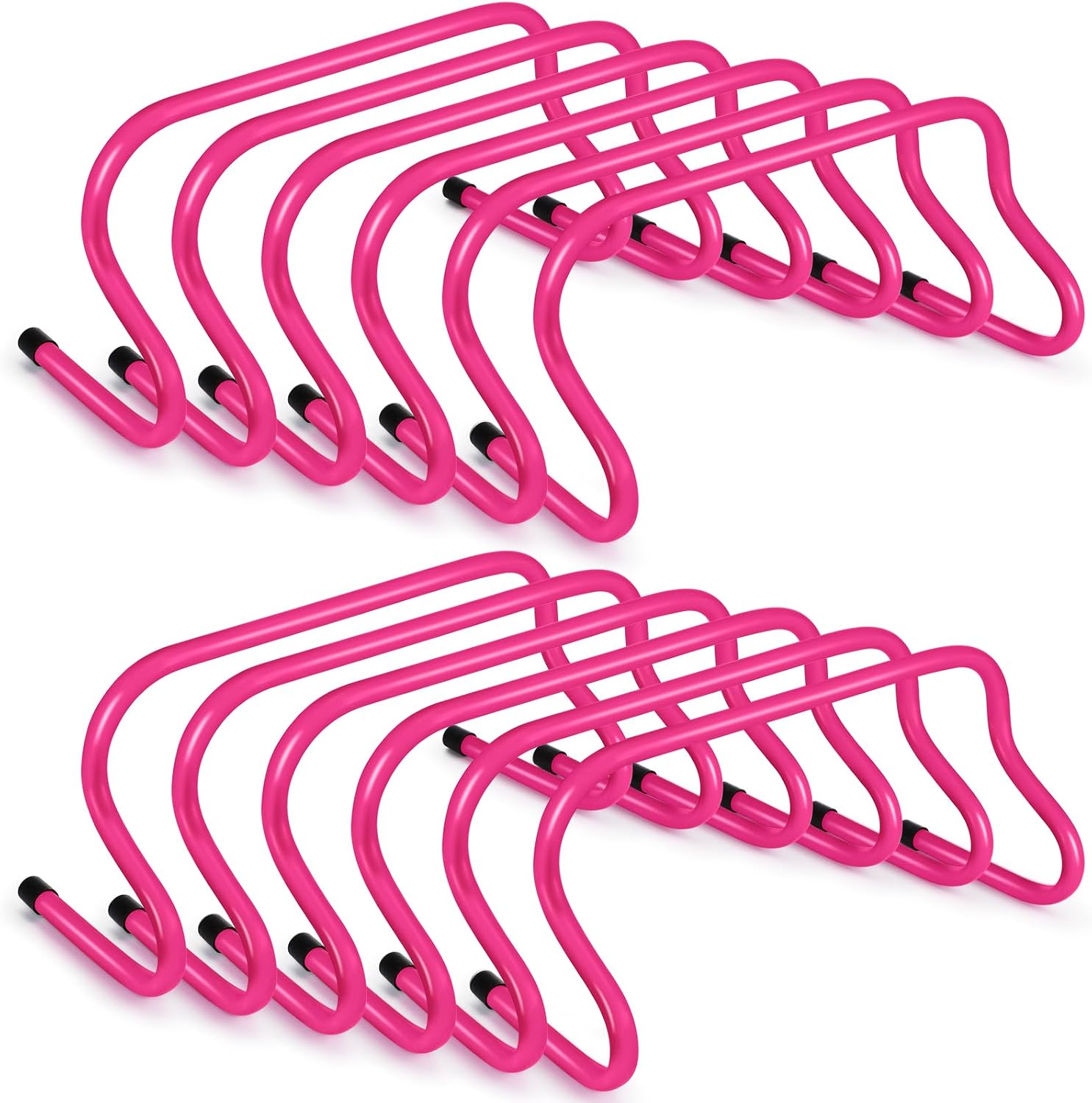 12 Pcs 9" Speed Training Agility Hurdles for Athletes Reliable Training Hurdle Plyometric All Purpose Practice