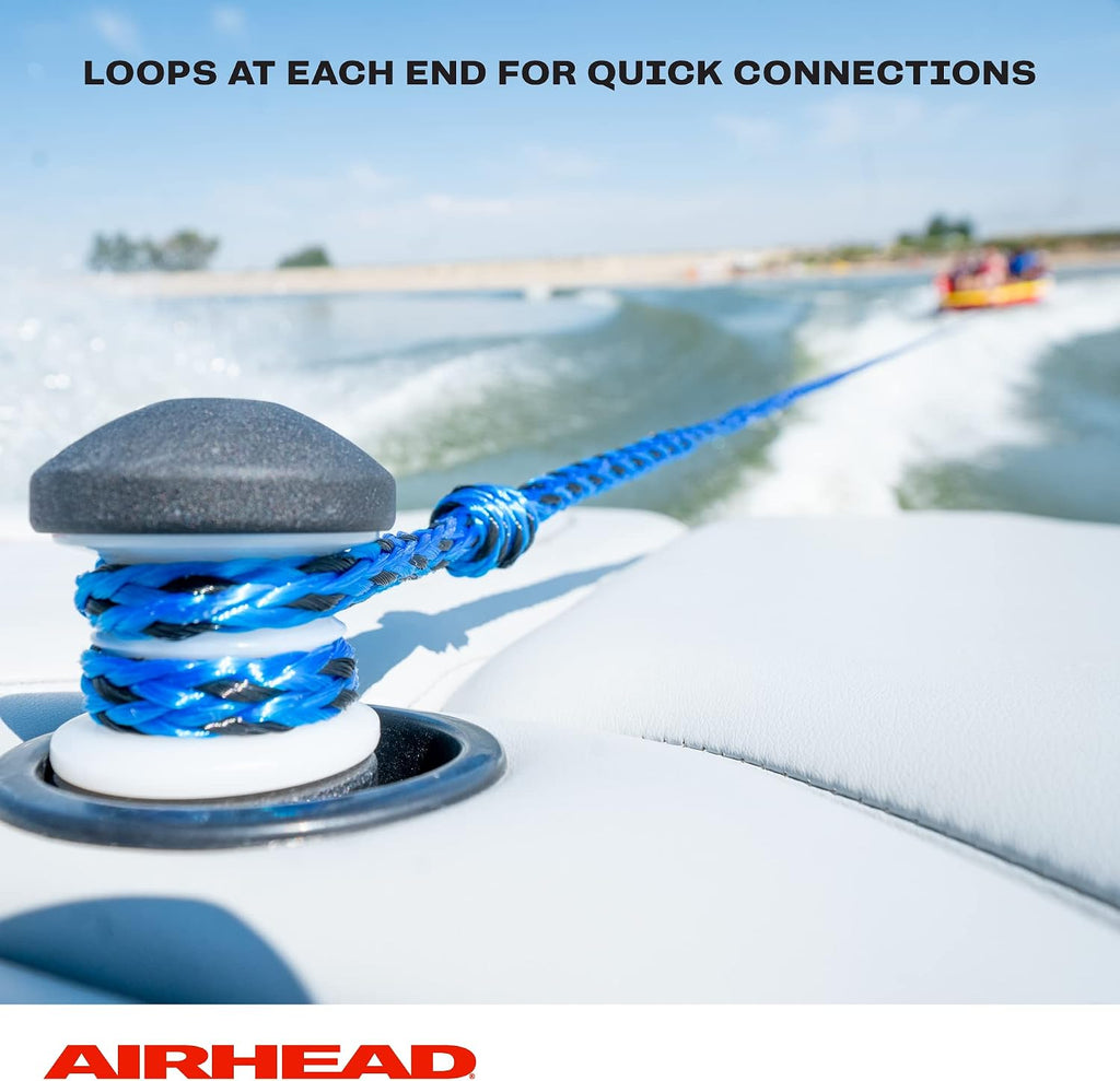 1-6 Person Tow Rope for Towable Tubes, Heavy Duty Boat Towline for Tubing, UV Resistant 16 Strand Polypropylene with
