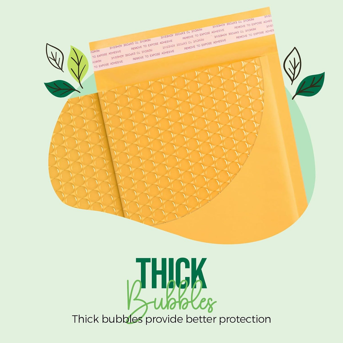 Bubble Mailer 6x10" 100 Pack Kraft Padded Envelopes Usable Size 6x9"