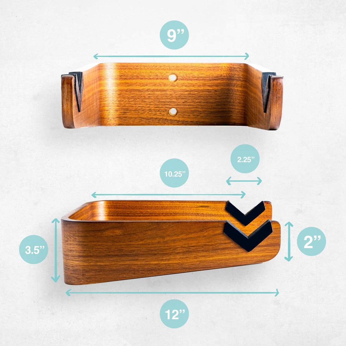 Wooden Bike Wall Mount - Horizontal Bicycle Wall mount for Home or Garage, Wall Bike Rack for apartment, Your Elegant