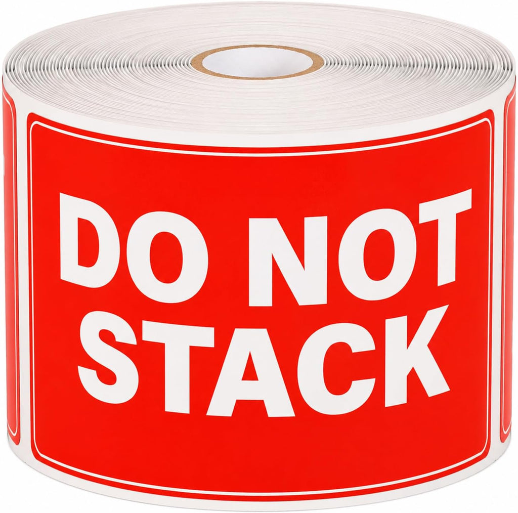 5 x 3 Inches Do Not Stack Labels 500 PCS Waterproof Vinyl Stickers