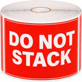 5 x 3 Inches Do Not Stack Labels 500 PCS Waterproof Vinyl Stickers