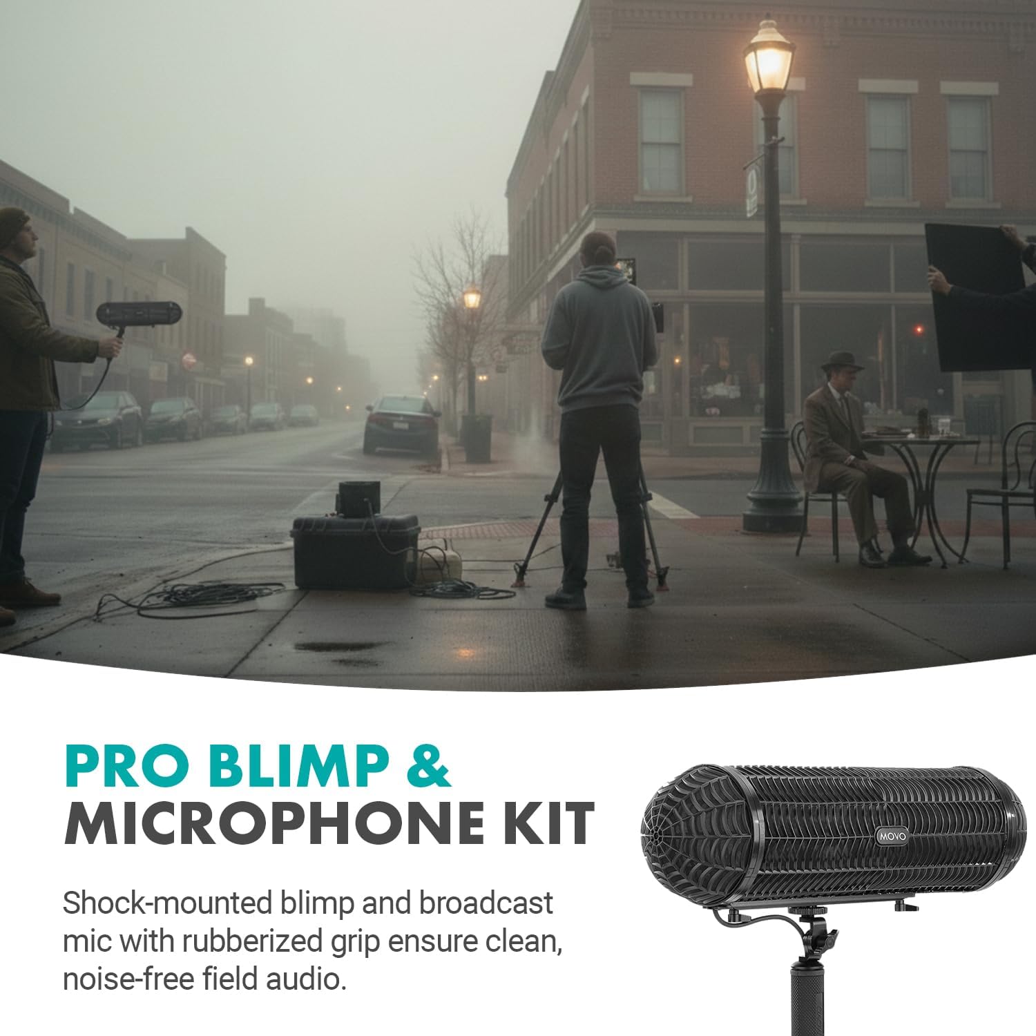 Shotgun Blimp Microphone Bundle - Powerful XLR Microphone for Camera - Video Mic for DSLR Camera Accessories
