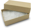 TheDisplayGuys 25 Cardboard Jewelry Gift Boxes with Inserts - Kraft Brown