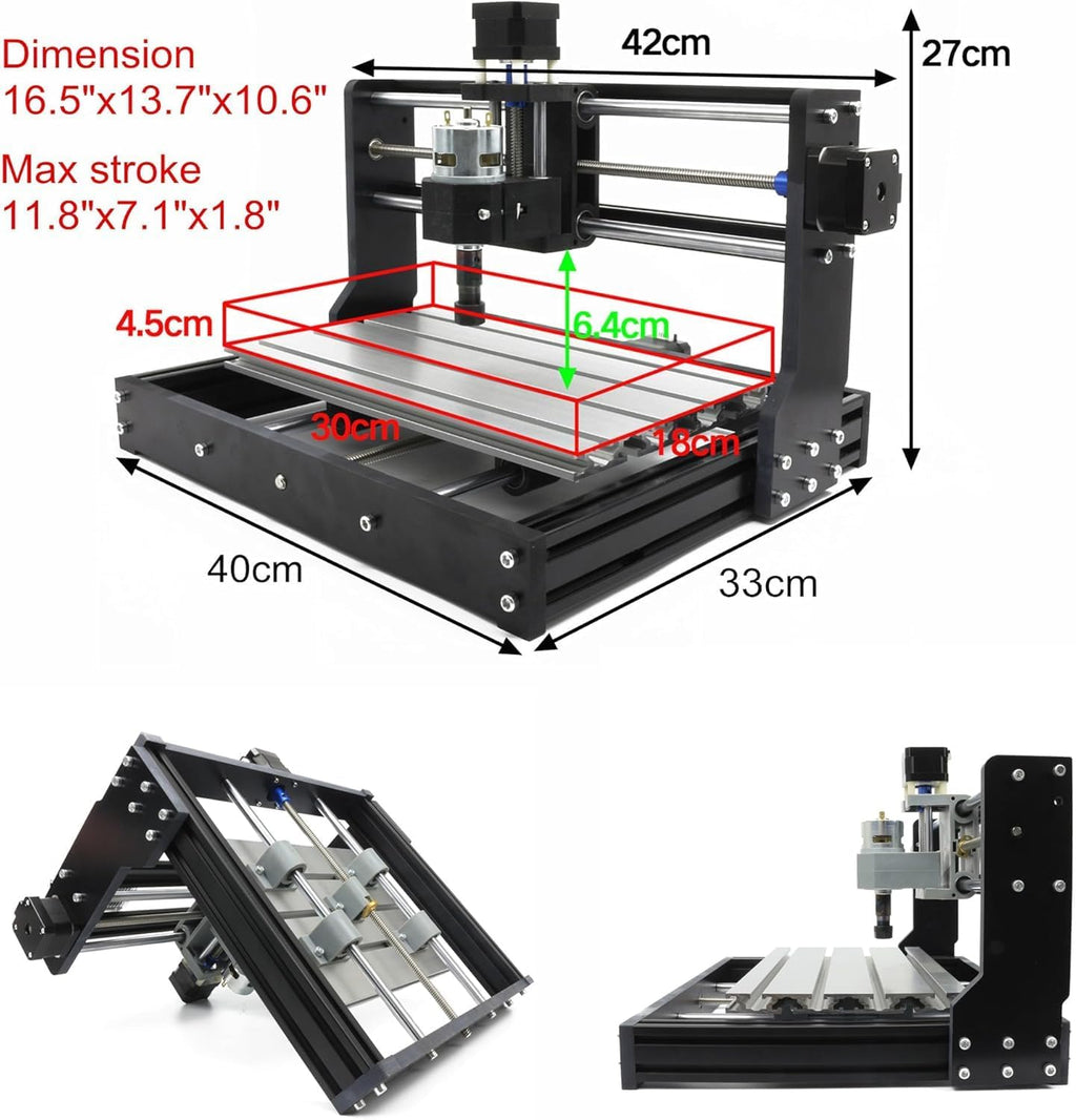 CNCTOPBAOS 3018-PRO CNC Router Engraving Machine w/GRBL Offline Controller