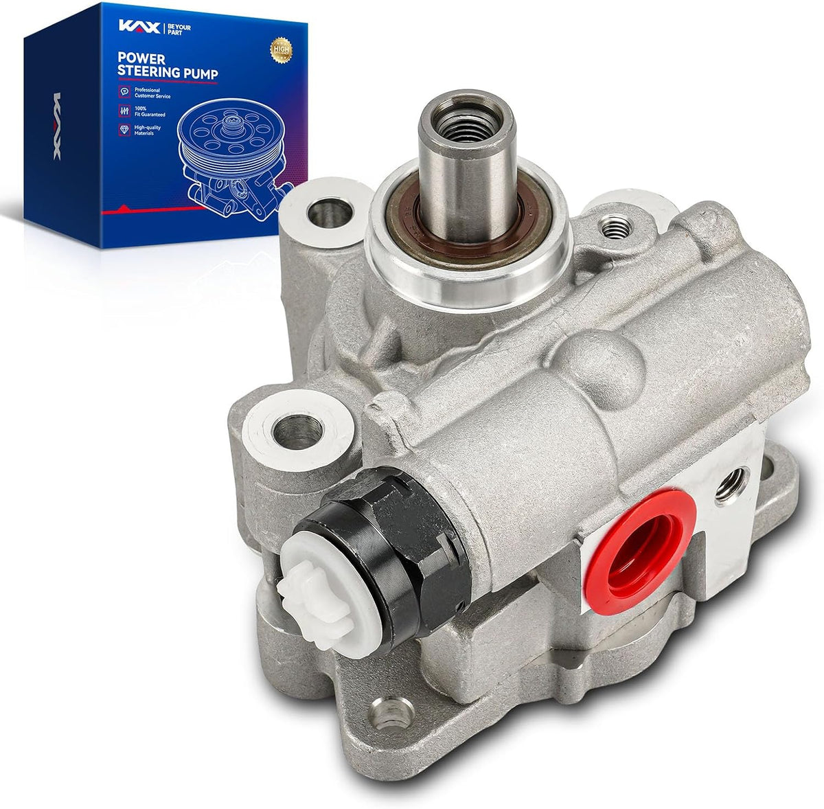 KAX 20-2201 Power Steering Pump, for 2007-2012 Liberty, Nitro 3.7L, OE# 52129328AC、52129328AB