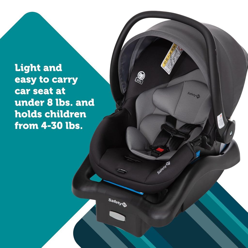 Smooth Ride Travel System Stroller and OnBoard FLX Infant Car Seat, Newborn to Toddler Baby Combo, Easy-Install