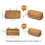 Wicker Style Wall Baskets, Hanging Storage Organizer