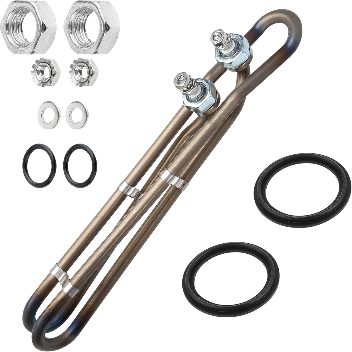 4KW 240V Hot Tub Heater Element for Balboa Spa Heater Element, Titanium Flo-Thru Hot Tub Heater Element(10 Inch) (4KW)