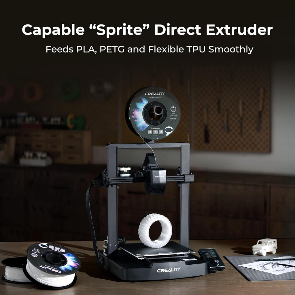 Ender 3 V3 SE Beginner-Friendly 3D Printer with Auto Leveling | 250mm/s Printing Speed, Sprite Direct Drive Extruder