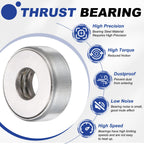 uxcell 51205 Thrust Bearing, 2pcs 0.98" Bore x 1.93" OD x 0.62" Width