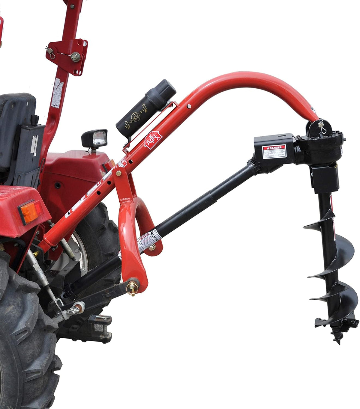 Tool Tuff Pole-Star 400 3-Point Tractor Post Hole Digger for Compact/Sub-Compact/Cat 0 Tractors with 9" and 12" Auger