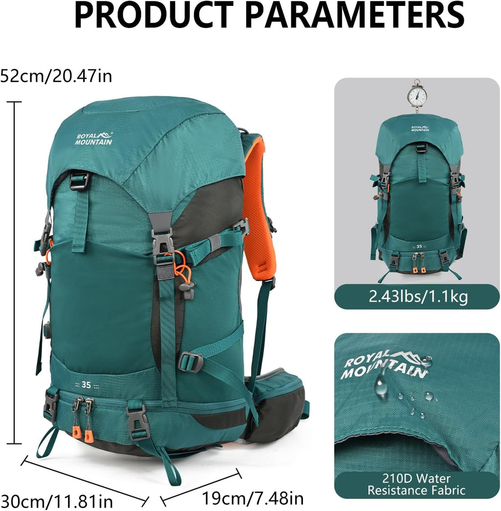 35L Hiking Backpack for Women men,Waterproof Camping Backpacking Backpack ﻿ | Outdoor Backpack Hiking for