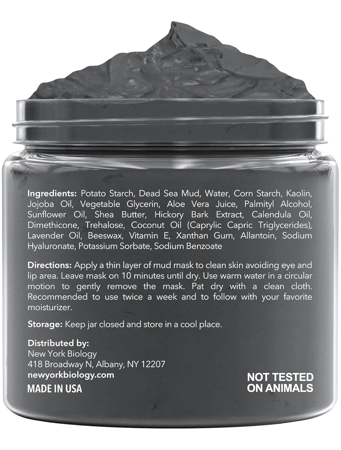 New York Biology Dead Sea Mud Mask for Face and Body | with Lavender | Spa Quality Pore Refiner for Oily Skin |