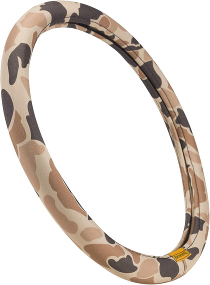 Universal Fit Steering Wheel Cover for Car, Truck, and SUV, Durable Steering Wheel Protection, Arms Co. (Tan Duck Camo)