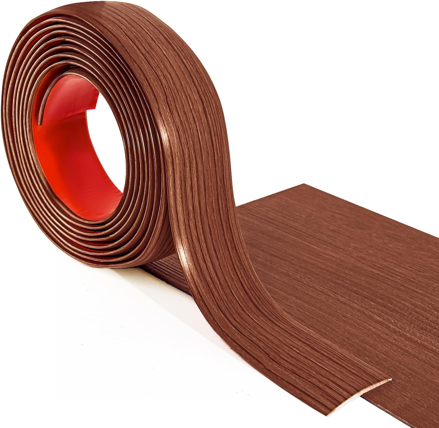 4 ft Vinyl Floor Transition Strip, Laminate Floor Divider, Cherry