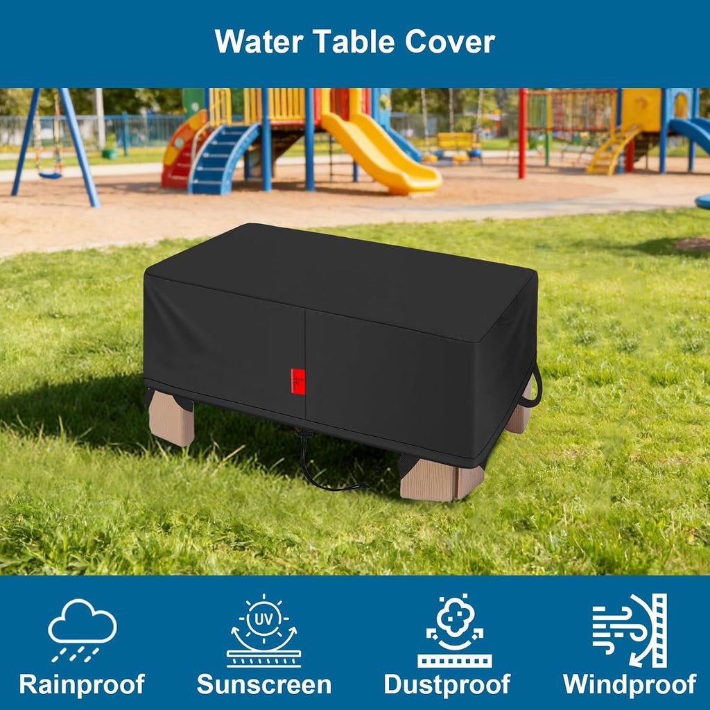Kids Sand Table Cover Fit Step2 Naturally Playful Sand Table, DustProof Anti-UV Outdoor Activity Sensory Table with