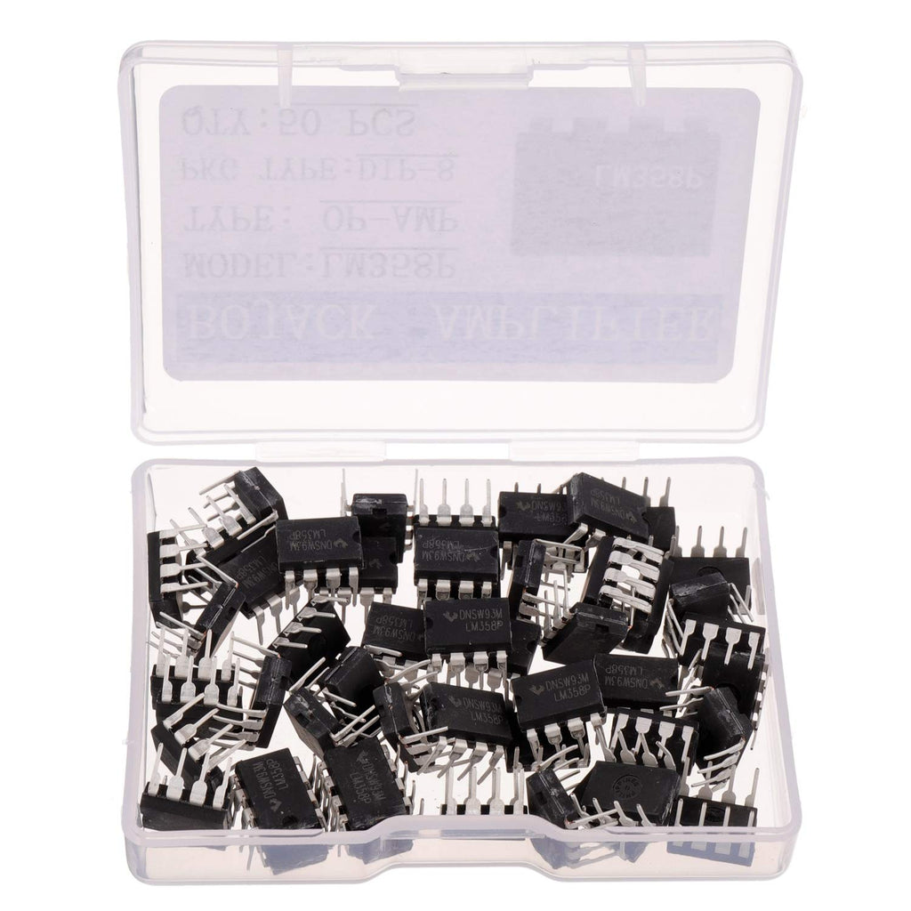 BOJACK LM358P Operational Amplifier IC LM358N LM358 DIP-8 Dual Operational Amplifier (Pack of 50)