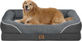Large Orthopedic Dog Bed for Extra Large Dogs, Waterproof XL Egg-Crate Foam Dog Bed with Removable Washable Cover &