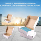 Shipping Boxes, 20Pcs White 9x6x4in Corrugated Cardboard Box