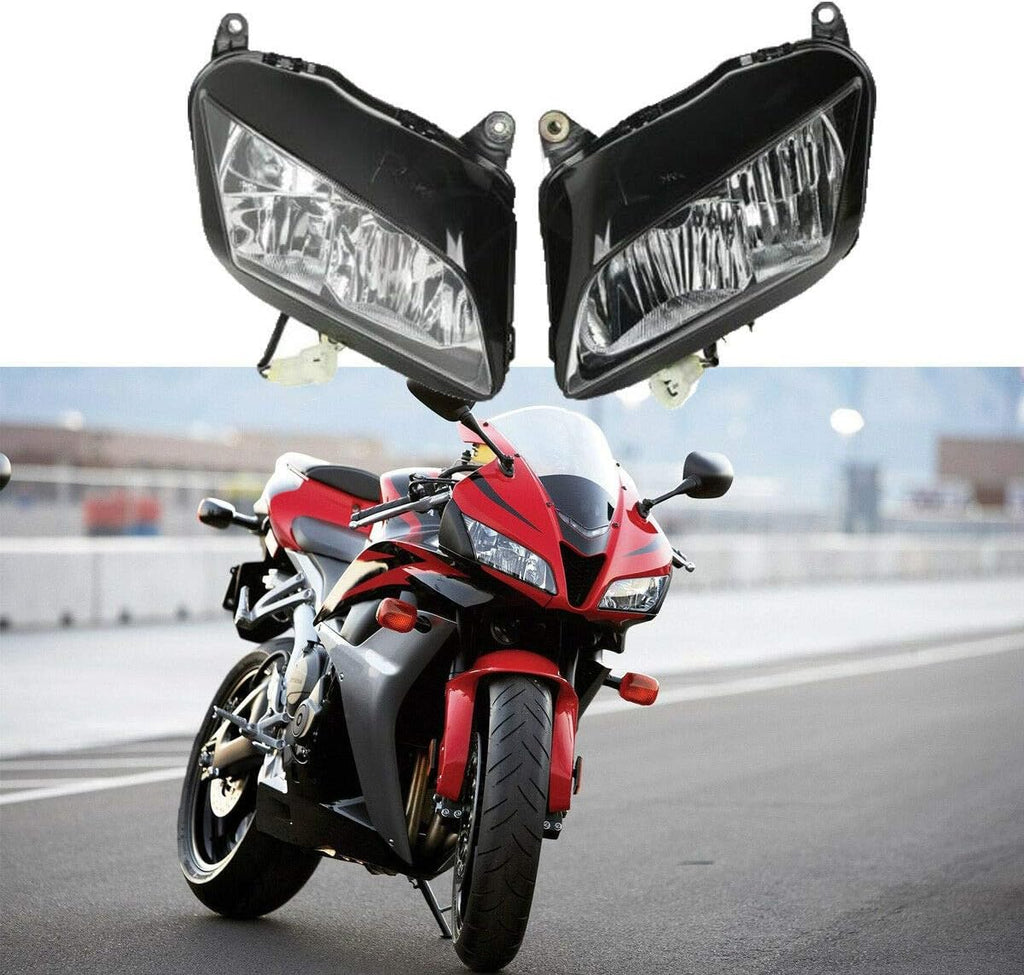 XFMT Headlight Head Light Lamp Assembly Compatible with 2007-2012 Honda CBR 600RR 2008 2009 2010