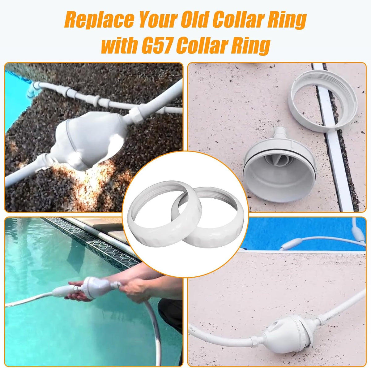 Podoy G57 Collar Ring Compatible with Polaris G52 Backup Valve 2 Pack