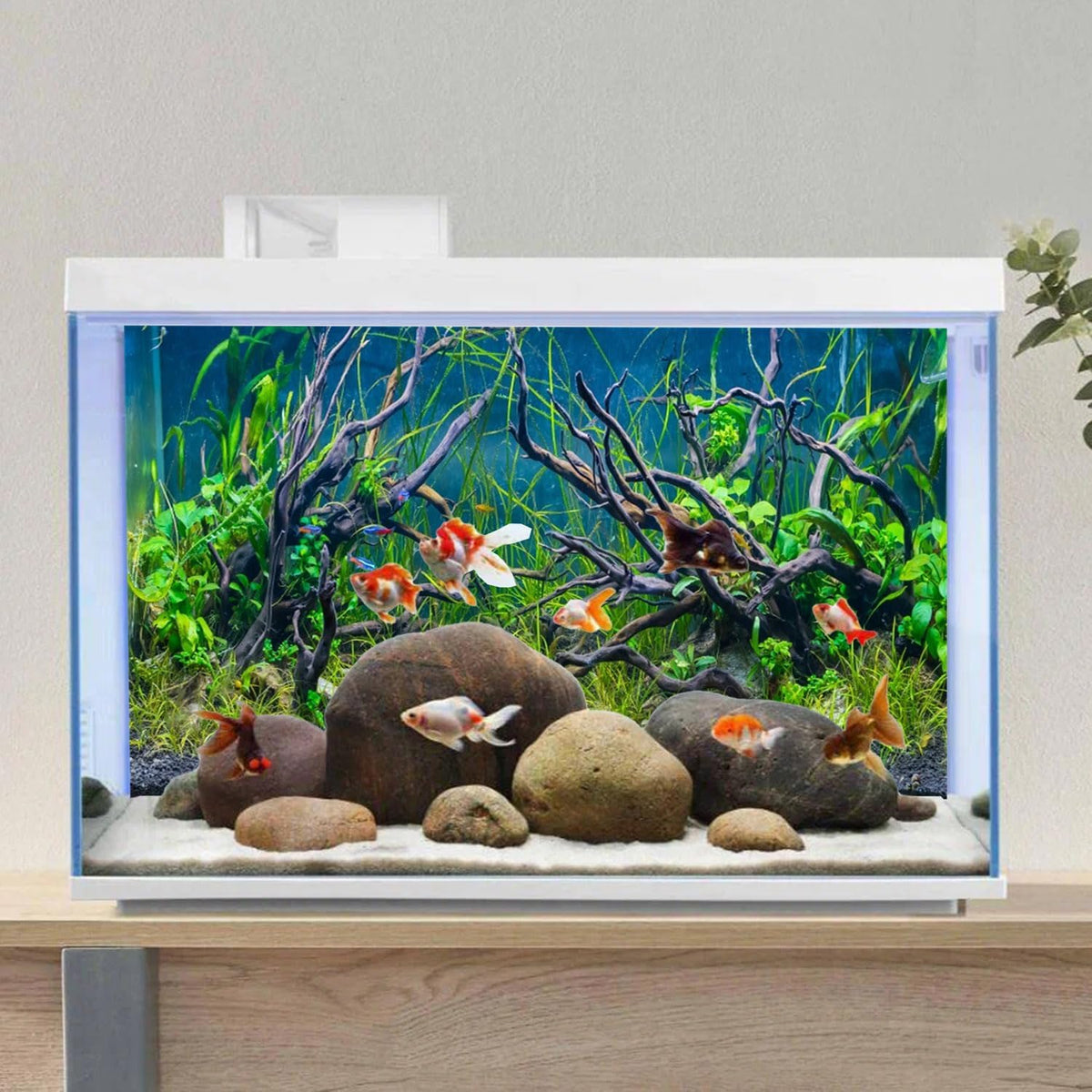 48x24 inches Tropical Fish Tank Background Aquatic Plant Aquarium Backdrop