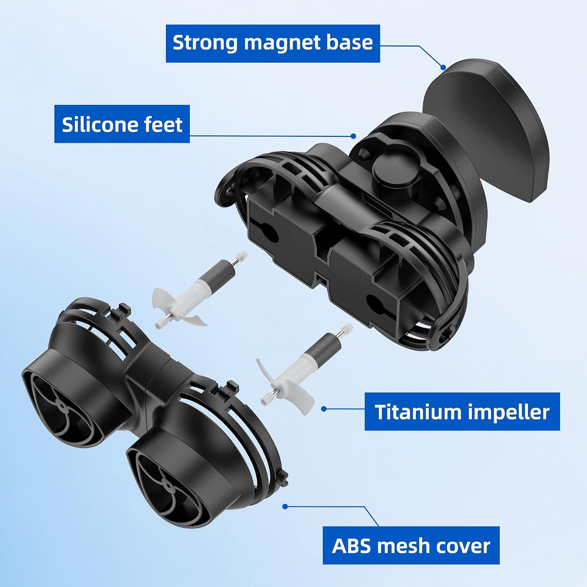 Magnetic Wave Maker for Aquarium: 1s Attach on fish tank