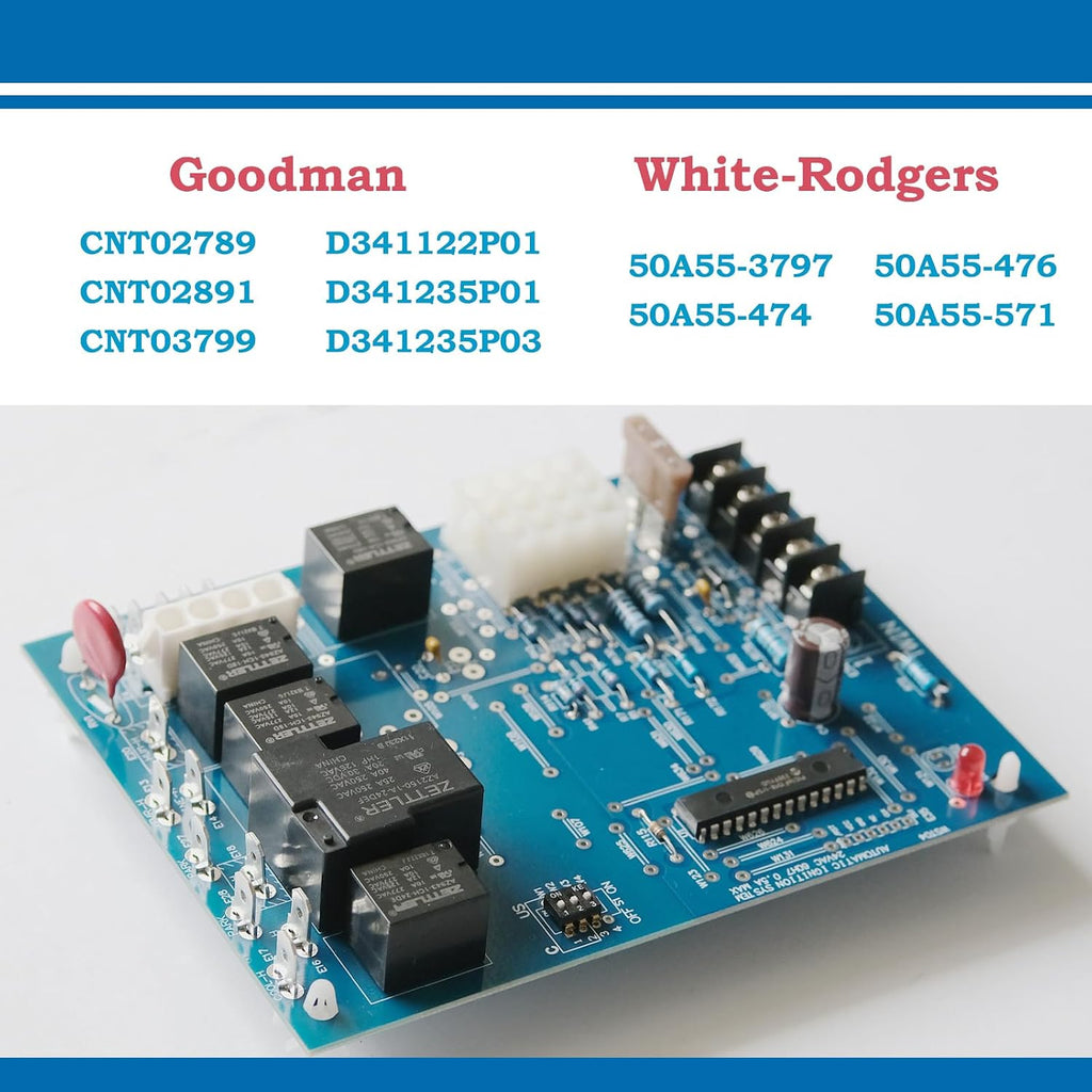 50A55-474 Furnace Control Board Replaces White Rodgers 50A55-3797 , Replacement for Trane Single Stage CNT02891 CNT03797 CNT02789 Integrated Furnace Control, 50A55-474